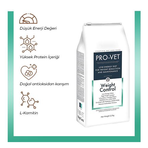 PRO-VET Weight Control Köpek Maması - Kilo Kontrolü & İdeal Form - Görsel 2