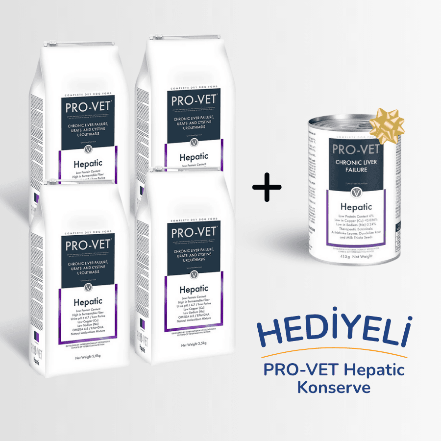 hepatic toplu hediyeli Avantajlı PRO-VET Hepatic Karaciğer Destekleyici Köpek Maması - Görsel 1